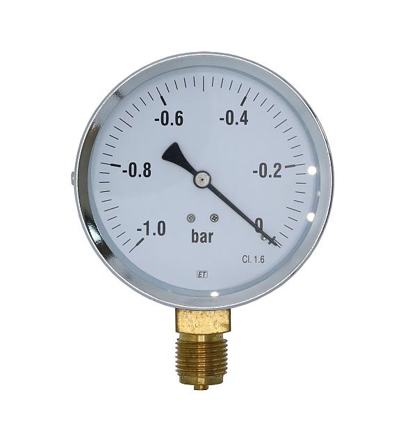 Vacuummeter -1/+0 1/2"100mm oa