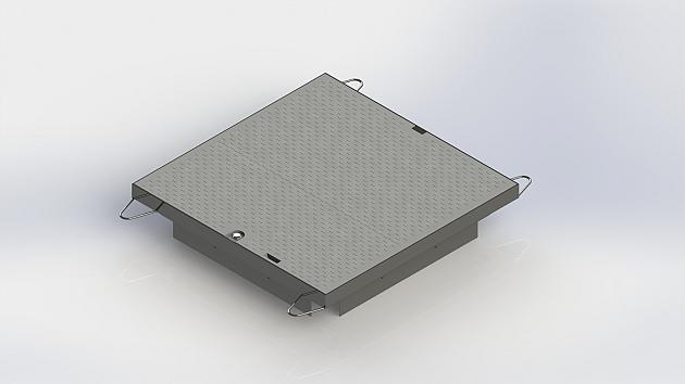 STAKKA Staalframe met HDPE deksel (1-delig) (Klasse A15) 610x610mm