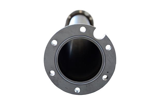 Stijgbuis RVS304 104x2mm met flenzen 4" L=3mtr.