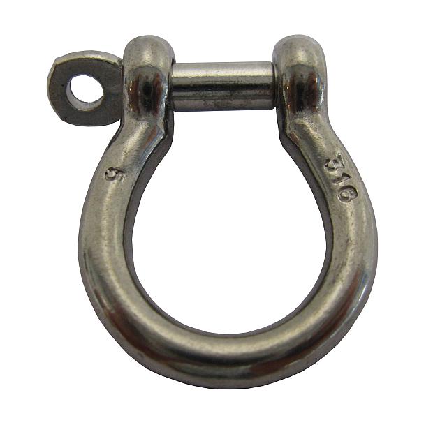 RVS harpsluiting M6 voor 4" bronpomp