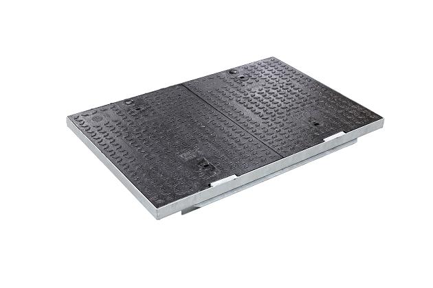 STAKKA Gietijzeren deksel (2-delig) (Klasse D400) 915x610mm