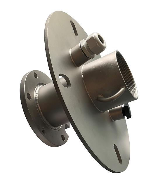 RVS 304 bronkap 3" passend op PVC flens 200 mm