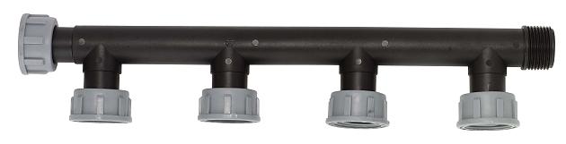 PP manifold 5-weg 1" bu.dr.