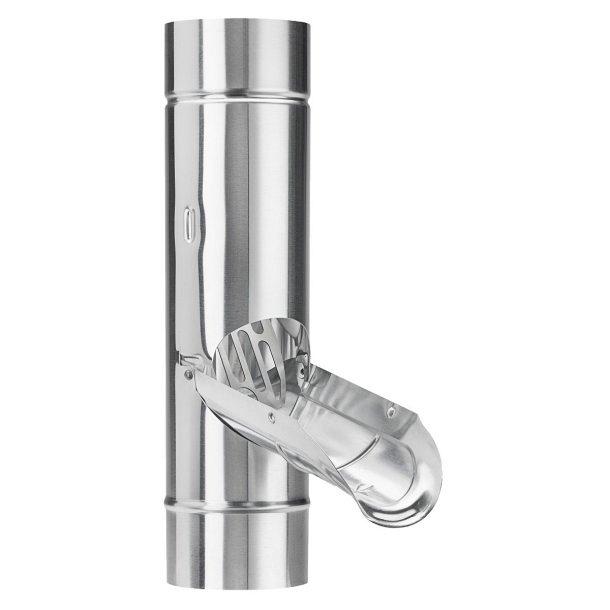 Regenwaterklep - Zink - 100 mm - Met RVS bladvanger