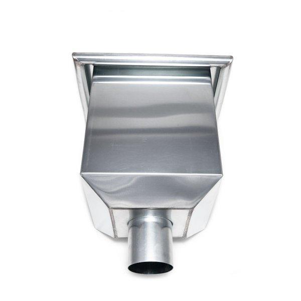 Vergaarbak - Zink - Kwadratisch model - 100 mm