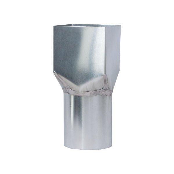 Verloopstuk - Zink - Vierkant 80 mm -> 80 mm