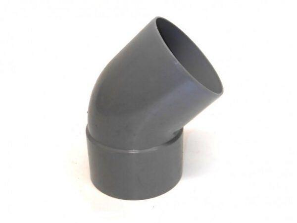 Lijmbocht PVC 1x lijmmof 1x spie 67 graden