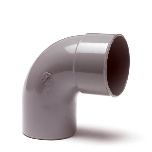Pvc bocht 90 graden mof/spie lijmverbinding  