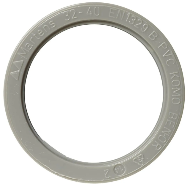 Het PVC verloop inwendig met 1x lijmmof