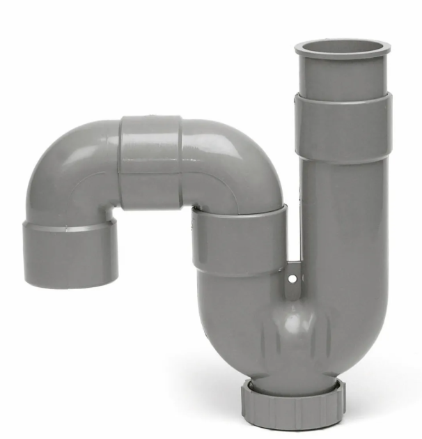 Het universele sifon P- en S-vorm (ABS, 2x lijmmof)
