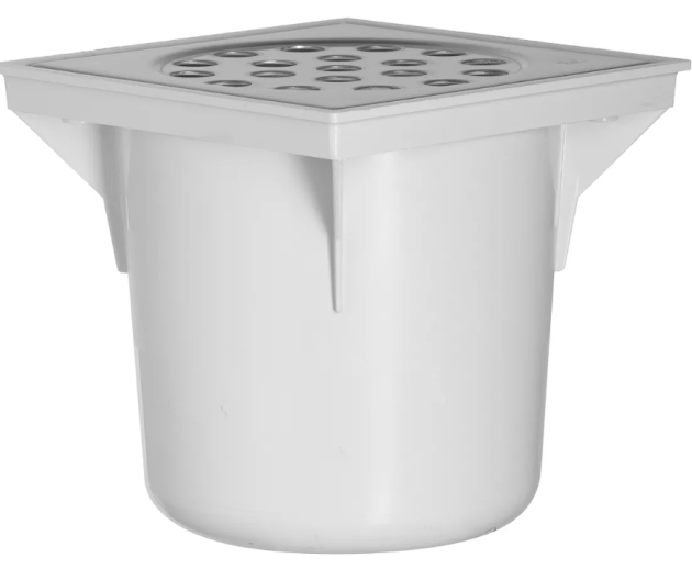   20X20 ABS VLOERPUT OU75 RVS 402