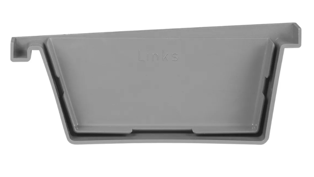 HWA PVC Bakgoot eindstuk links