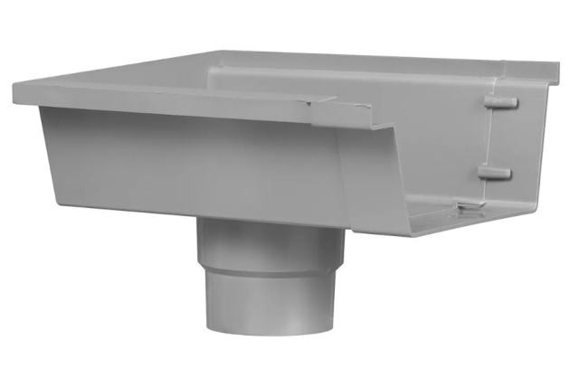 HWA PVC Bakgoot einduitloop links