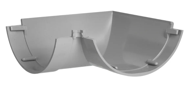 PVC mastgoot hoekstuk