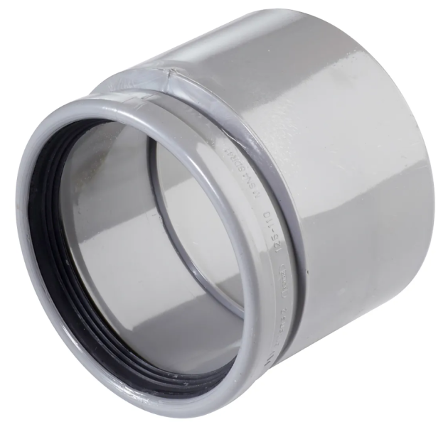 PVC Verloop Dubbelwandig 1x Manchet