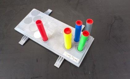 Meterkastvloerplaten PP 20mm (CAI=50mm) 6 gaats Rc 2,1 + stelpootjes   ongeisoleerd 