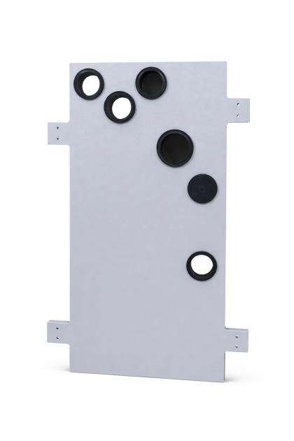 Meterkastvloerplaten PP 20mm (CAI=50mm) 6 gaats Rc 2,1 + stelpootjes   ongeisoleerd 