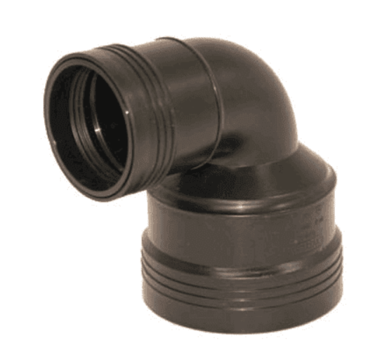 WAP bocht 75x50mm 88.5gr m/m zw