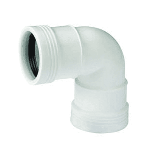 Wafix PP Bocht 88,5 graden m/m wit 
