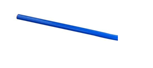 Invoerbuis recht om doorvoerbochten te verlengen blauw