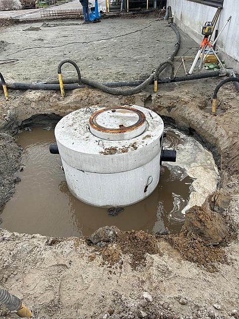 Olieafscheider met slibvang Beton CE 8l/s 850 liter slib rond model