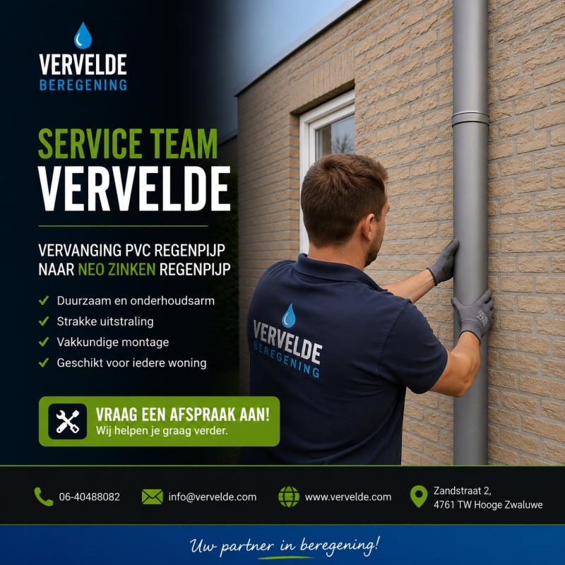 vervanging neo zinken buis