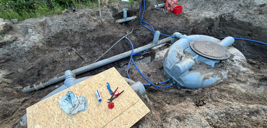 beregeningssysteem met 6600 liter waterbuffer