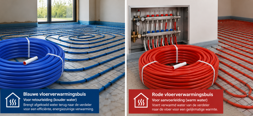 mantel buis cv rood en blauw