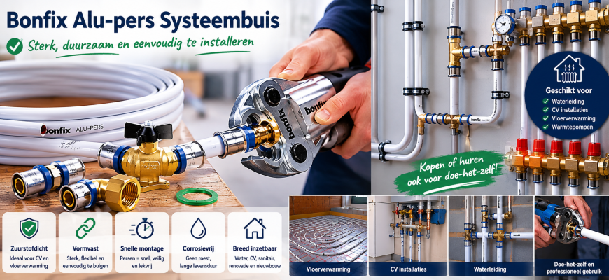 bonfix alu pers fittingen alu pers systeembuis