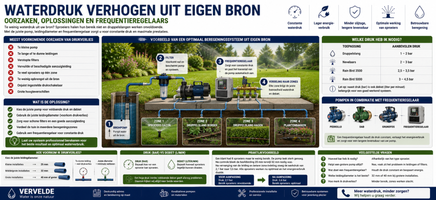 waterdruk verhogen uit eigen tuin